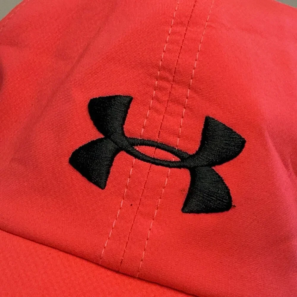 Under Armour Ball Cap Hat Hot Pink Neon Buckle Strap Women's OSFA Active Running